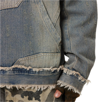 Cloud Luxe Destressed Jean Hoodie